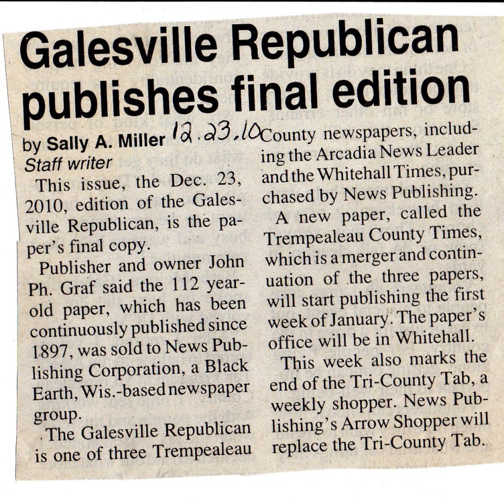 Galesville Republican 2010