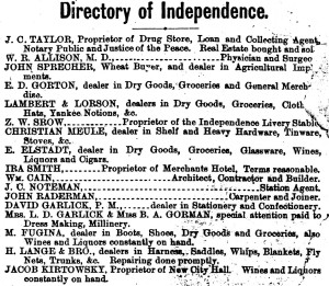 Directory of Independence