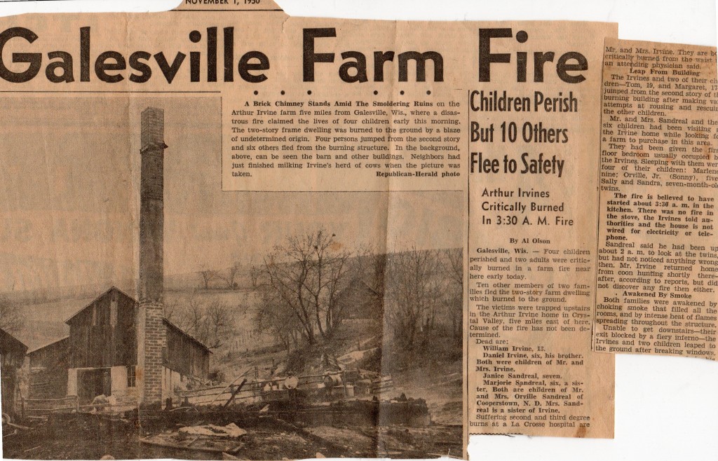 Irvine Farm Fire Tragedy 1950